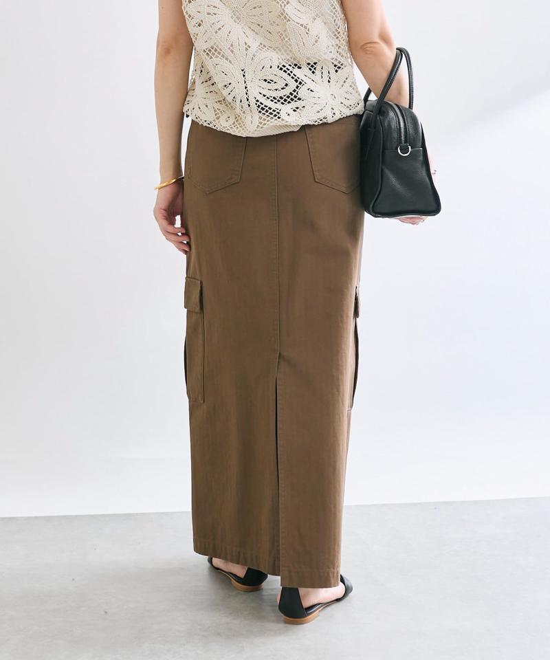 【MONN.:.(モン)】カーゴマキシスカート