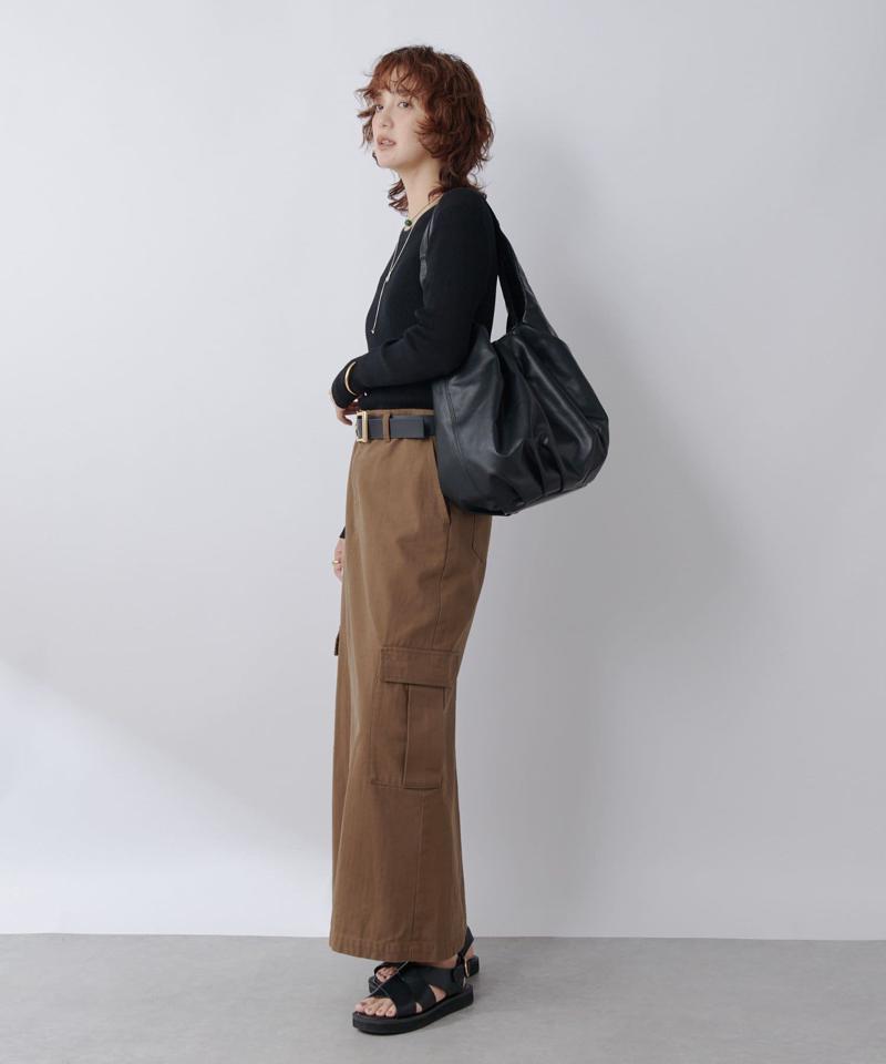 【MONN.:.(モン)】カーゴマキシスカート