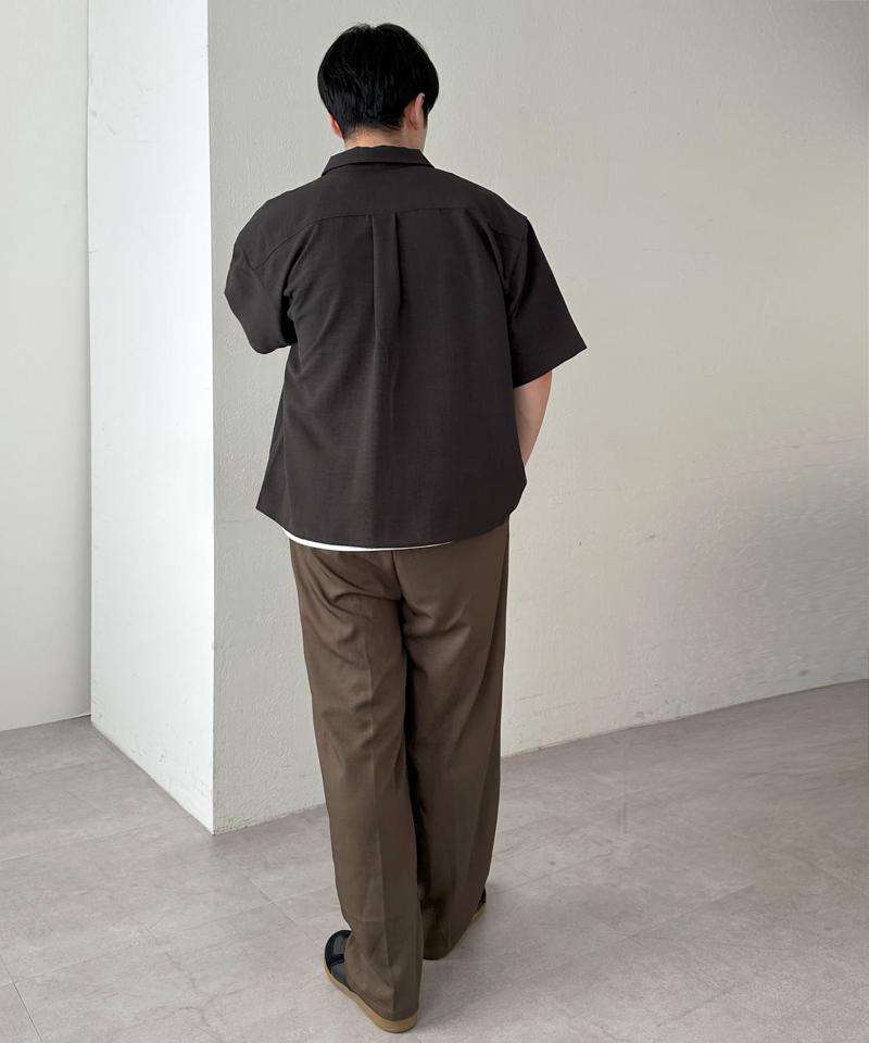 【ユニセックス】テックリネンジップシャツ