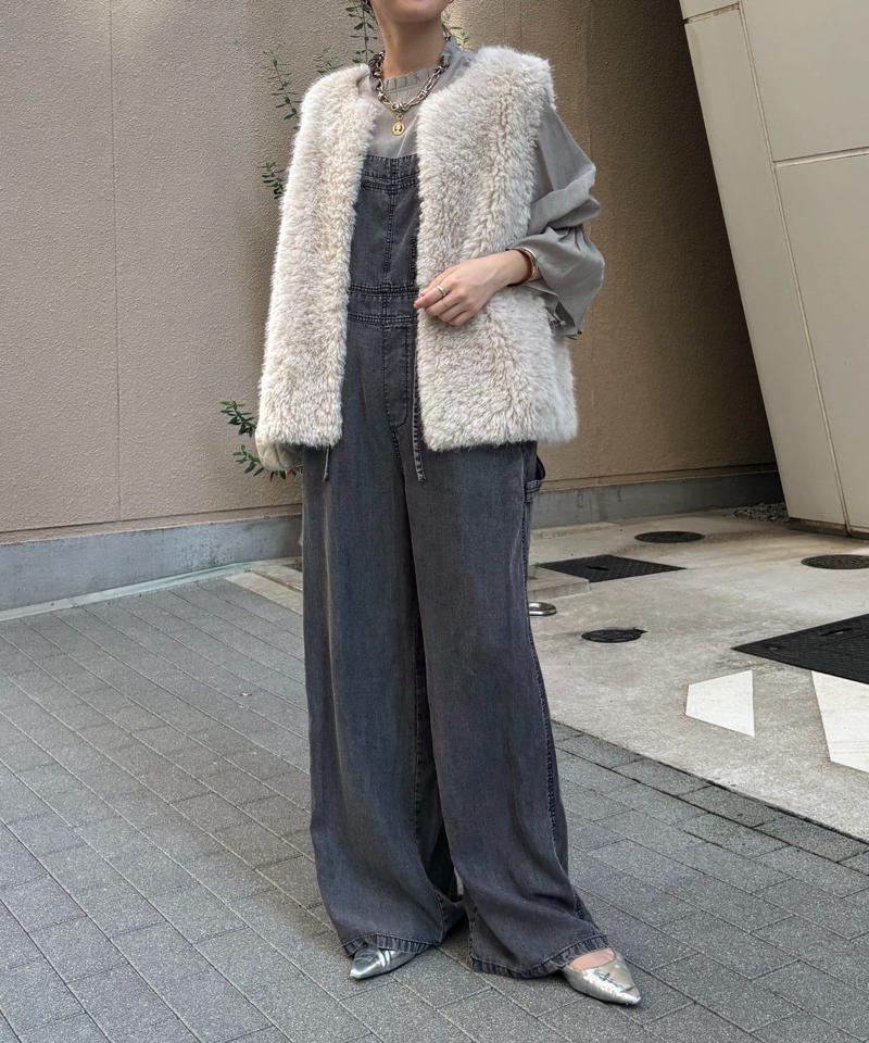 【完売カラー再追加！/サイズ展開あり】リヨセルデニムオールインワン