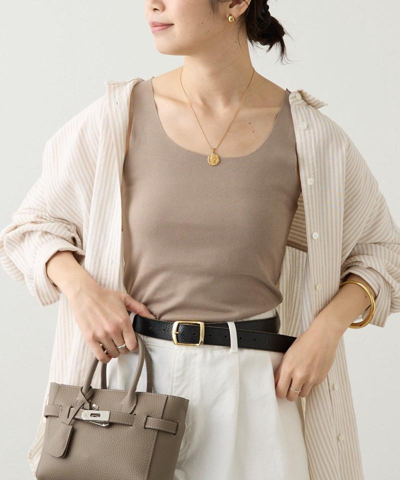 【新色追加/RIVE DROITE 名品インナー】シームレスタンク