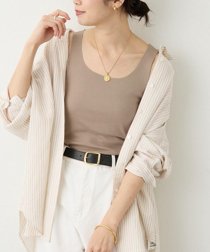 【新色追加/RIVE DROITE 名品インナー】シームレスタンク