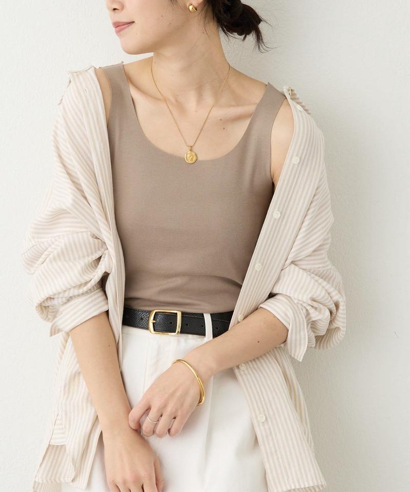 【新色追加/RIVE DROITE 名品インナー】シームレスタンク