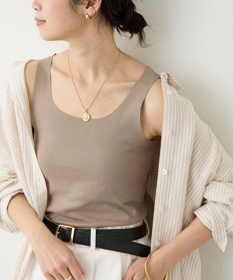 【新色追加/RIVE DROITE 名品インナー】シームレスタンク