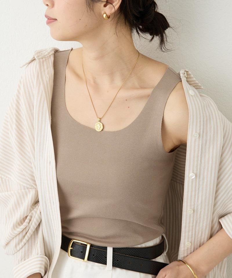 【新色追加/RIVE DROITE 名品インナー】シームレスタンク