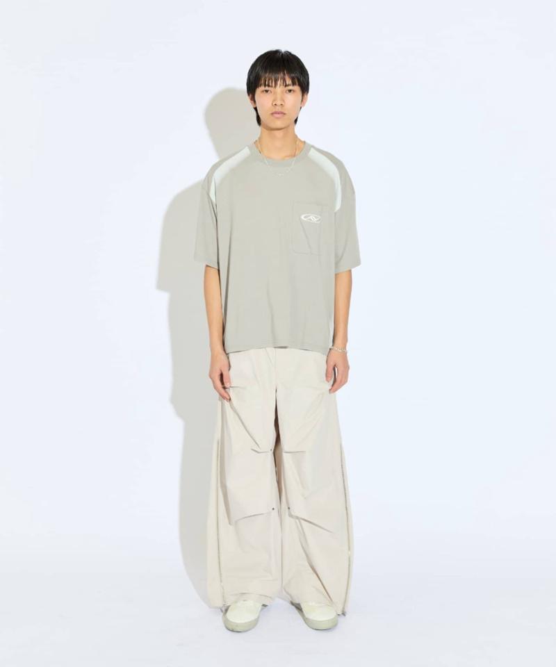 【Neucon/ニューコン】スプレーデザイン刺繍ロゴBIGTシャツ