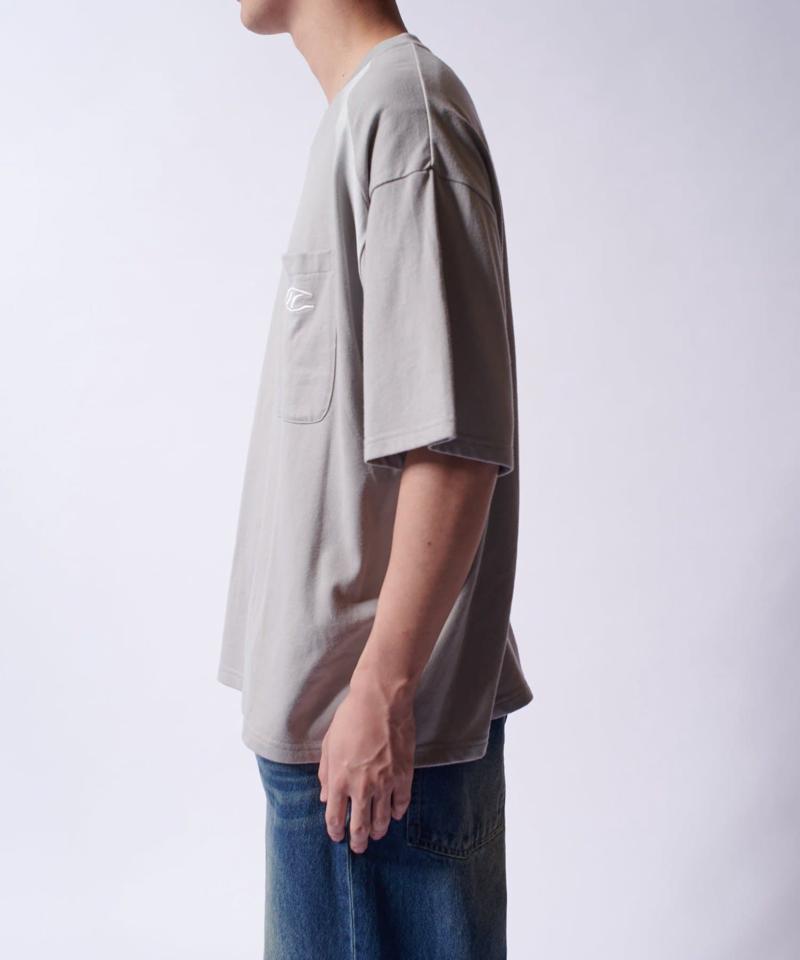 【Neucon/ニューコン】スプレーデザイン刺繍ロゴBIGTシャツ