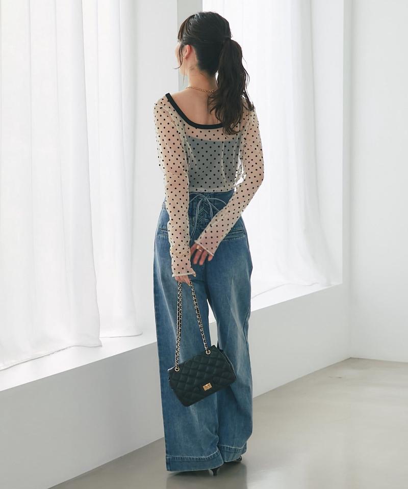 【待望の復刻！全骨格オススメ！】シアードット前後2WAYトップス