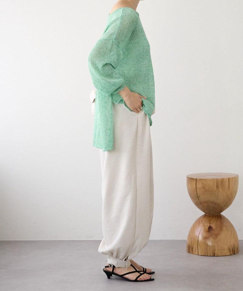 【新色追加/抜け感のあるスタイルに】メランジルーズニット