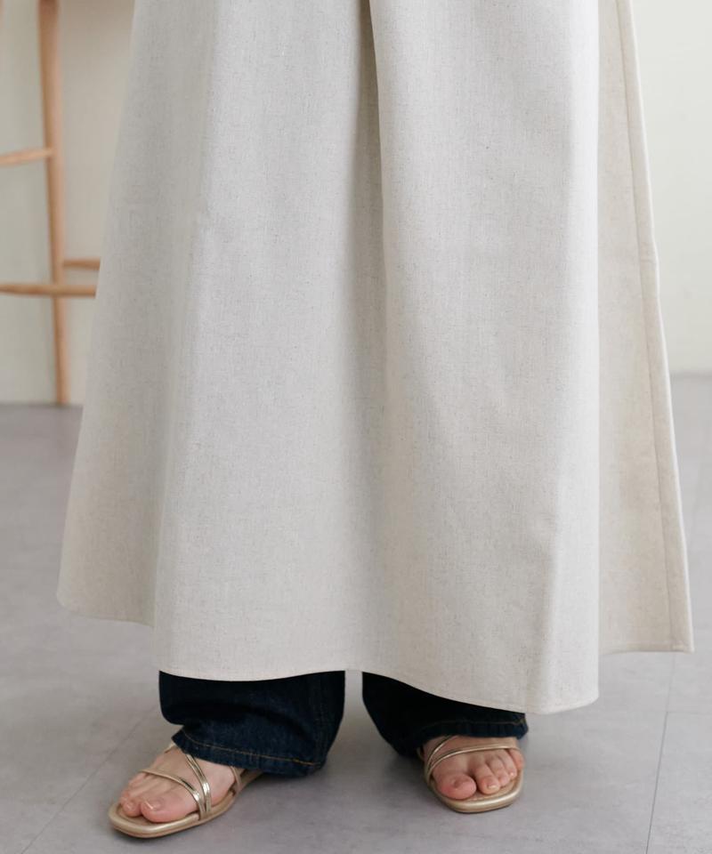 【新色追加!/WEB限定】衿ギャザーノースリワンピース