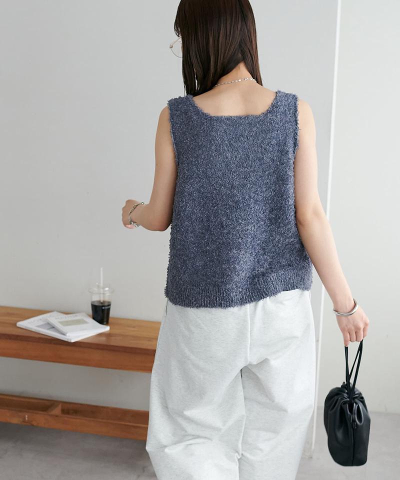 【WEB限定】リボンヤーンベスト