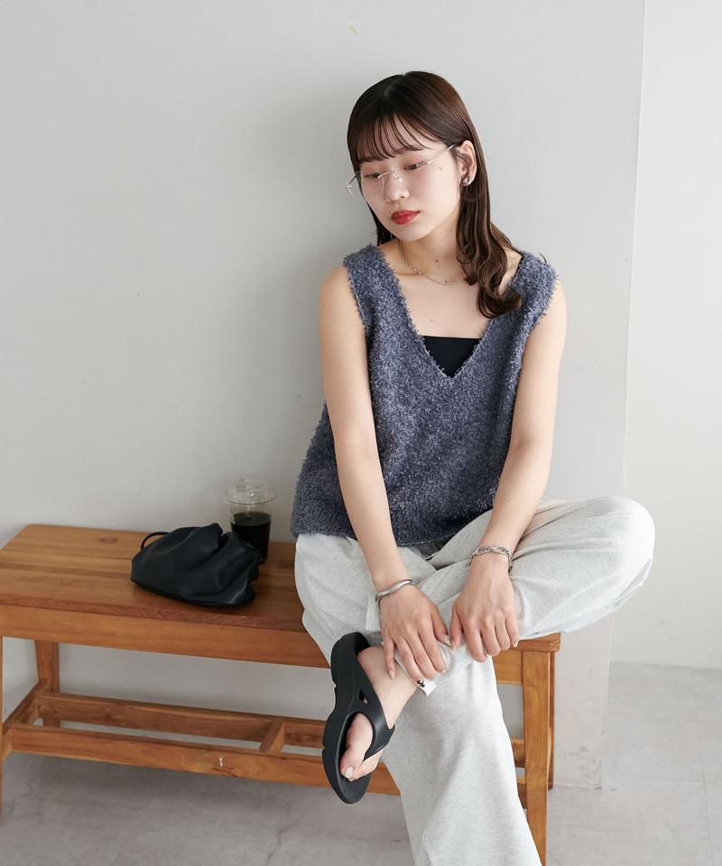 【WEB限定】リボンヤーンベスト
