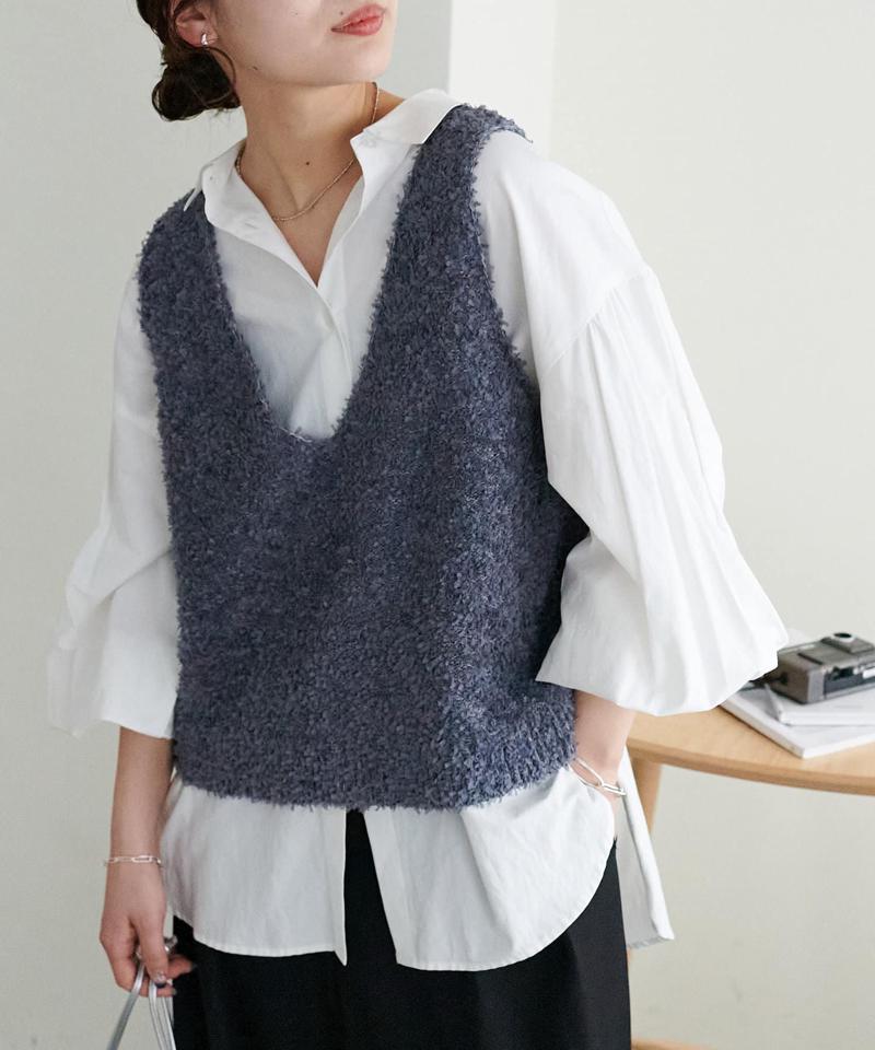 【WEB限定】リボンヤーンベスト