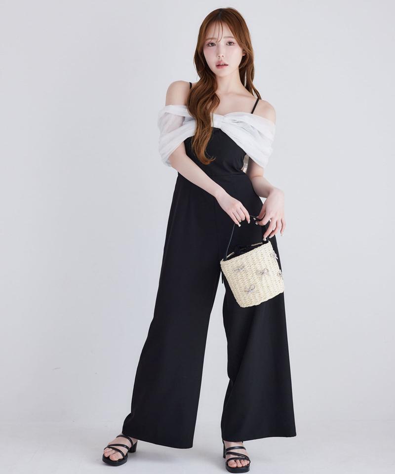 【Black collection】リボンロンパース