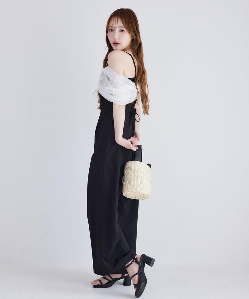 【Black collection】リボンロンパース