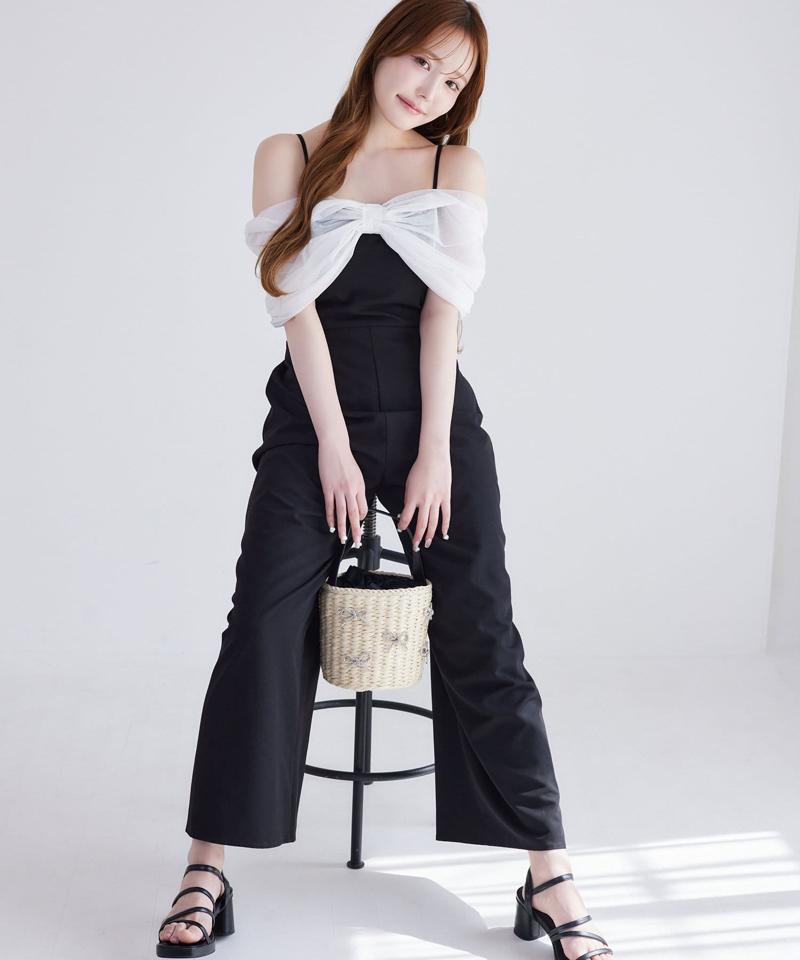 【Black collection】リボンロンパース