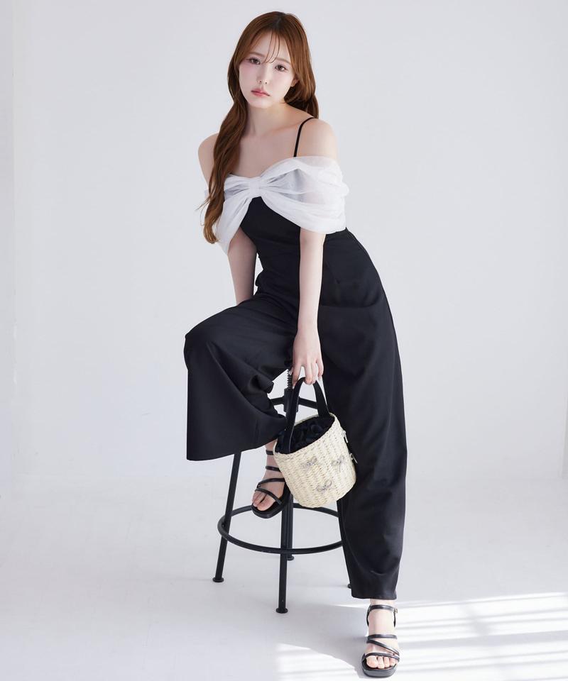 【Black collection】リボンロンパース
