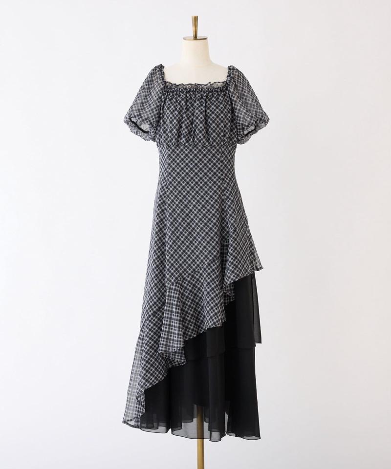 【Black collection】イレヘムティアードロングワンピース