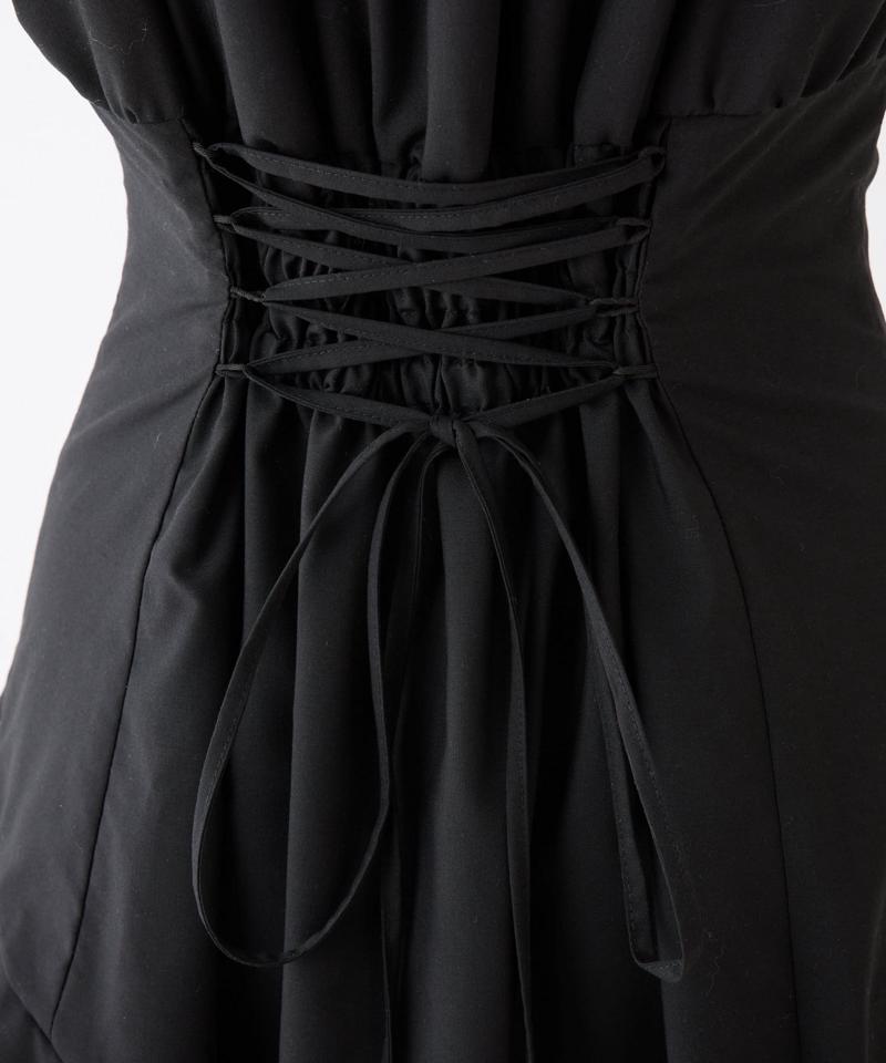 【Black collection】イレヘムティアードロングワンピース