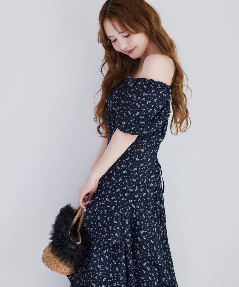 【Black collection】イレヘムティアードロングワンピース