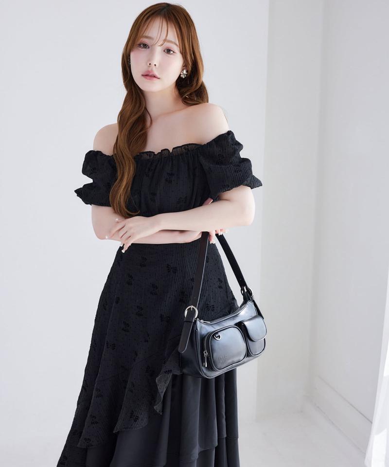 【Black collection】イレヘムティアードロングワンピース