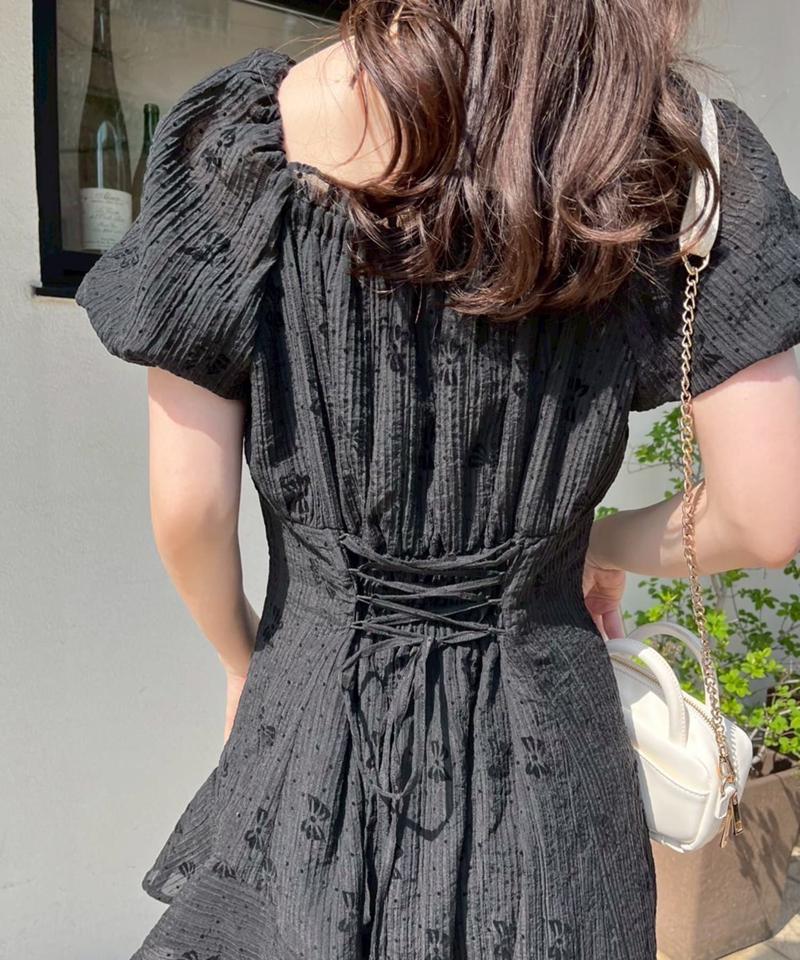 【Black collection】イレヘムティアードロングワンピース