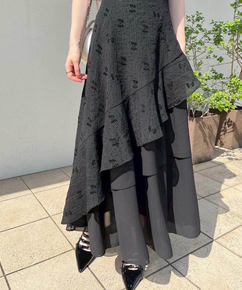 【Black collection】イレヘムティアードロングワンピース