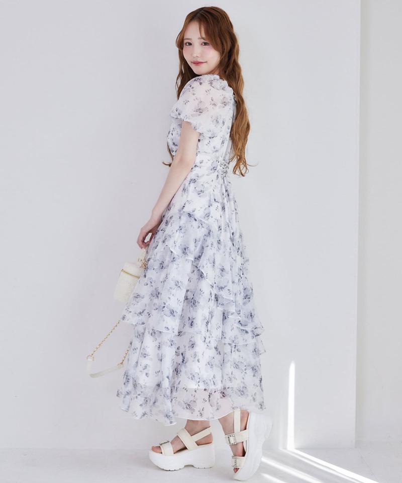 【Black collection】イレヘムティアードロングワンピース