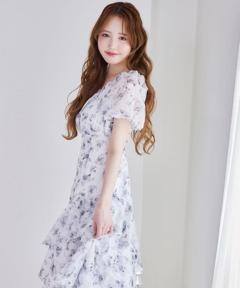 【Black collection】イレヘムティアードロングワンピース