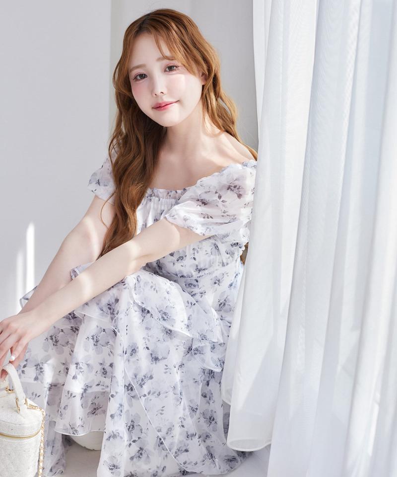 【Black collection】イレヘムティアードロングワンピース
