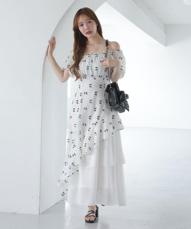 【Black collection】イレヘムティアードロングワンピース