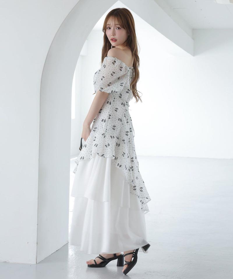 【Black collection】イレヘムティアードロングワンピース