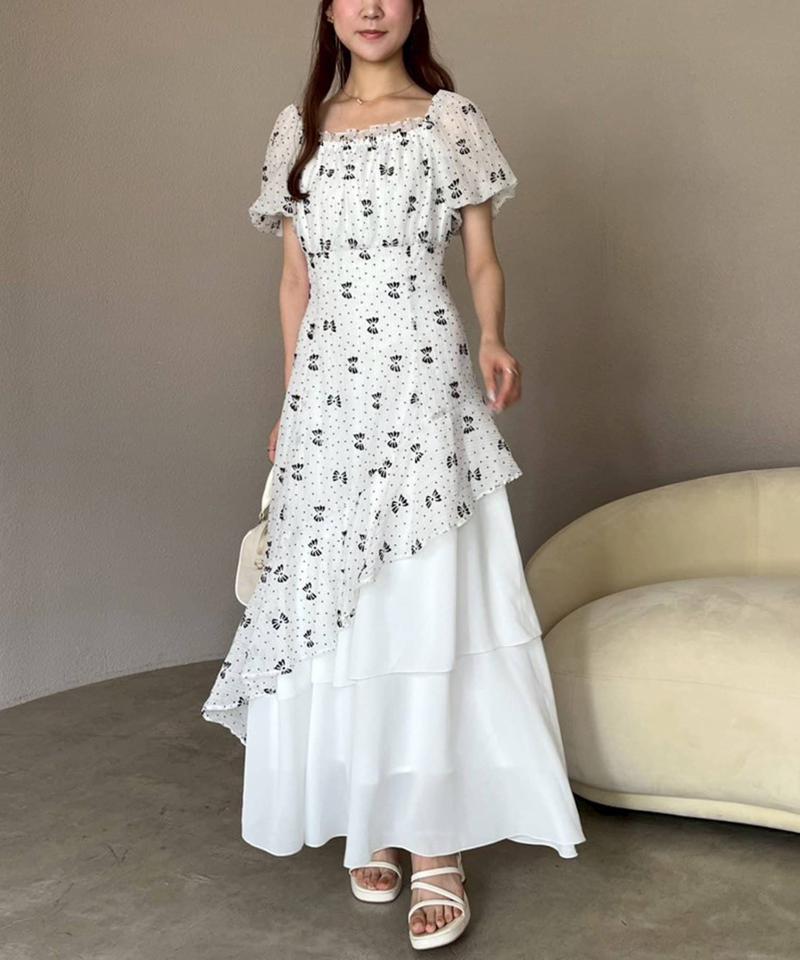 【Black collection】イレヘムティアードロングワンピース