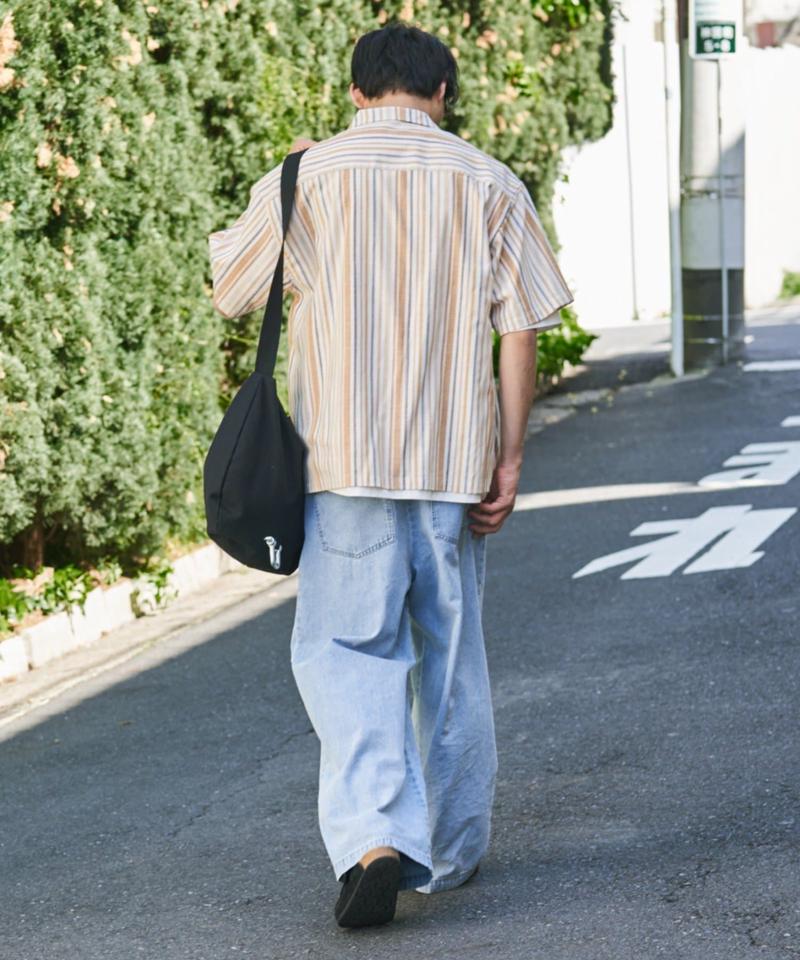 【GOOD HOLIDAY】オープンカラーストライプシャツ