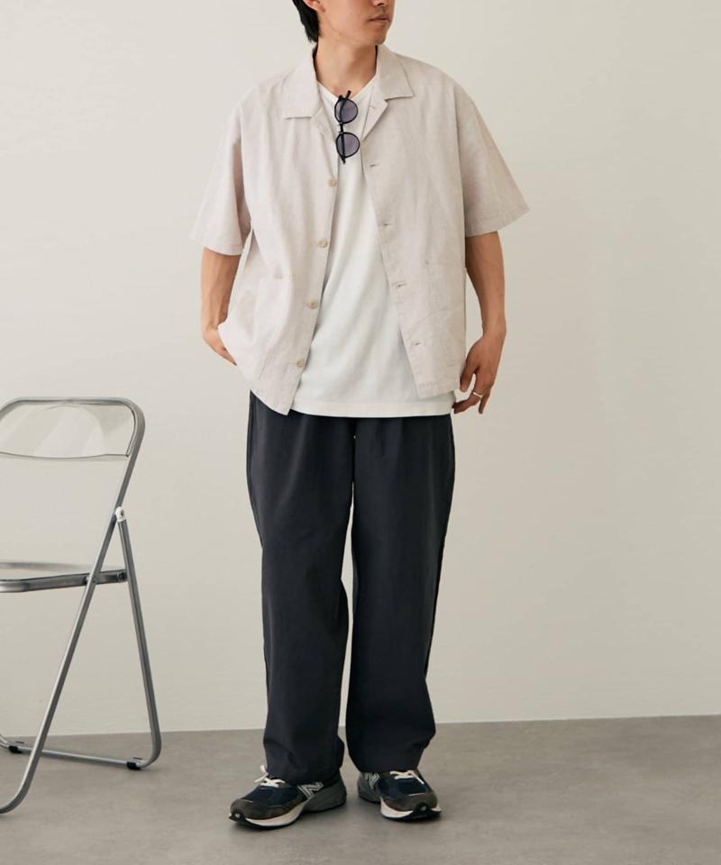 コットンリネンワイドパンツ