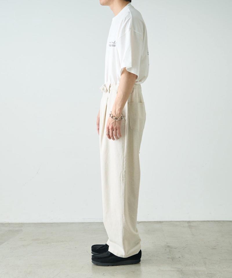 コットンリネンワイドパンツ