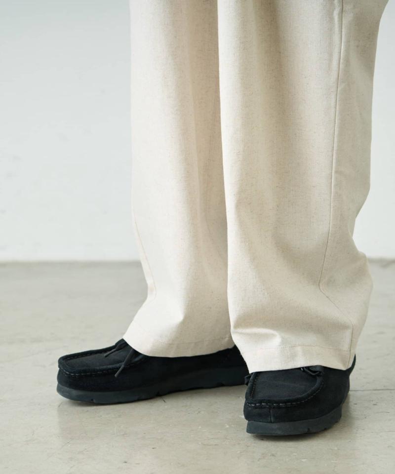 コットンリネンワイドパンツ