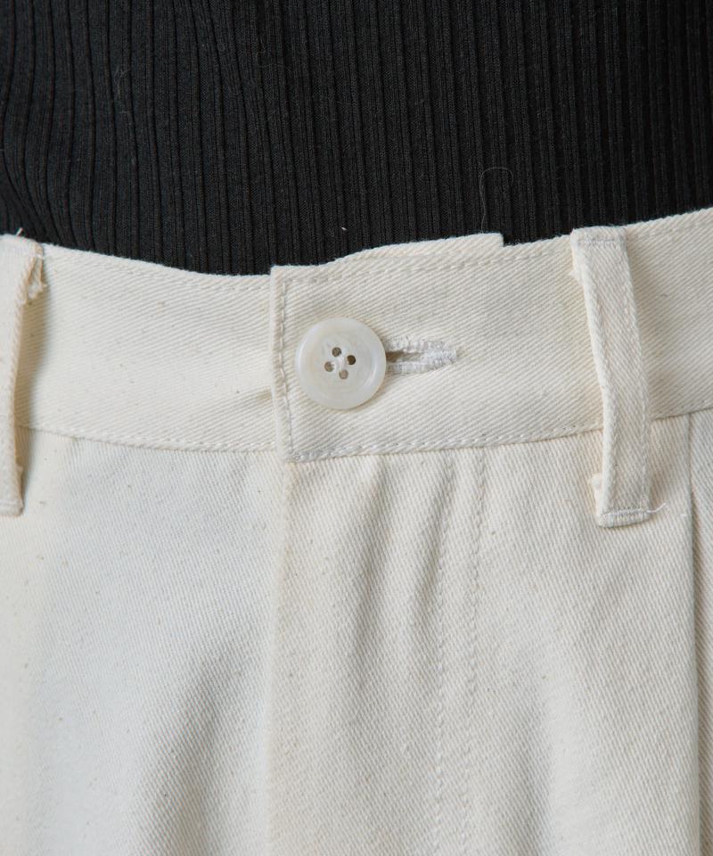 【PIKO＆LEI企画】2タックコットンツイルストレートパンツ