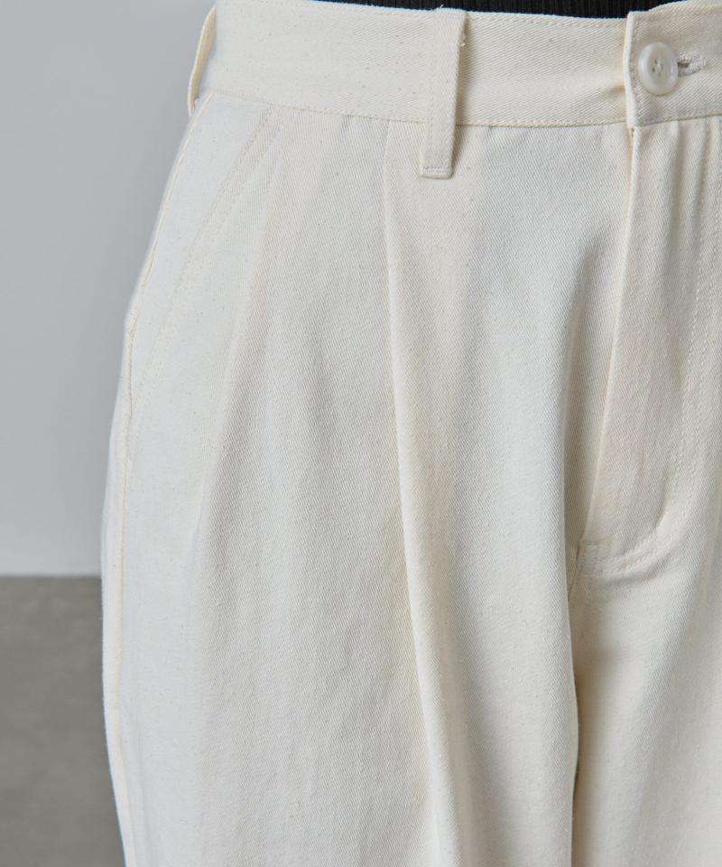 【PIKO＆LEI企画】2タックコットンツイルストレートパンツ