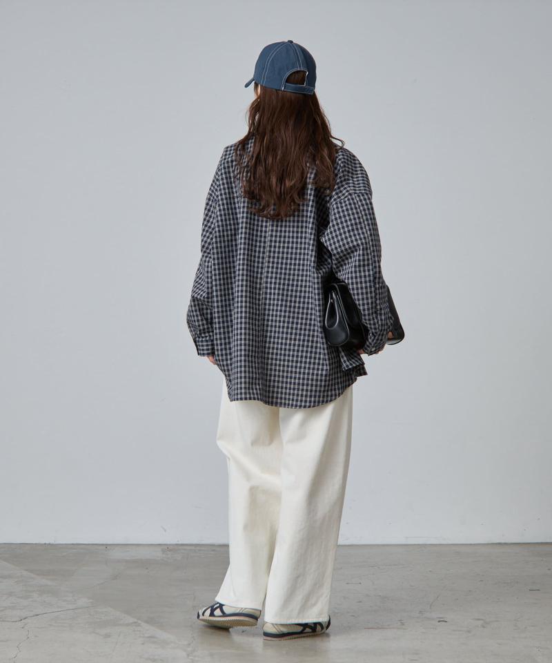 【PIKO企画】ワンポイント刺繍チェックシャツ