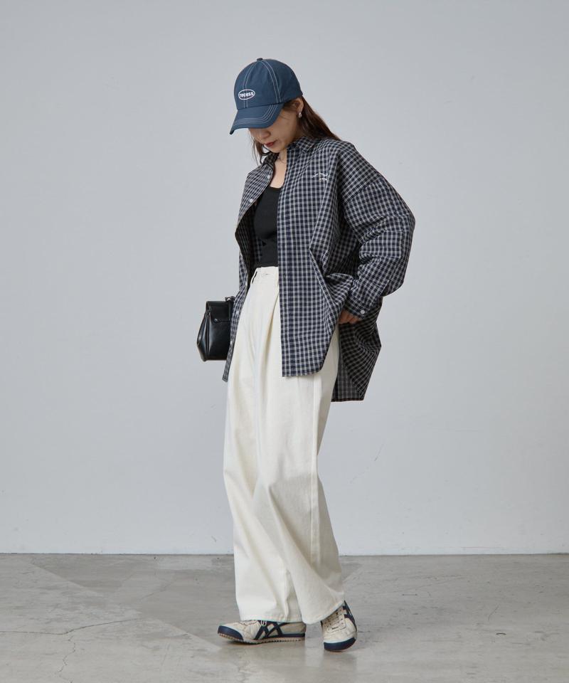 【PIKO企画】ワンポイント刺繍チェックシャツ