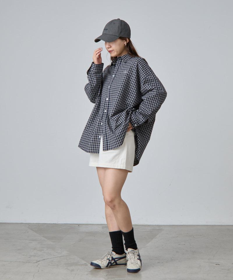 【PIKO企画】ワンポイント刺繍チェックシャツ