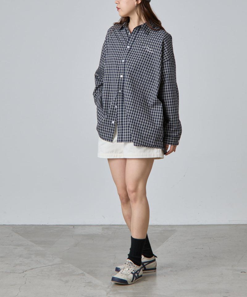 【PIKO企画】ワンポイント刺繍チェックシャツ