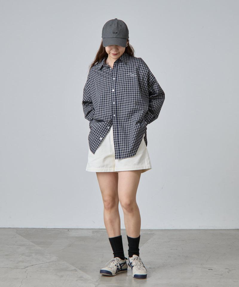 【PIKO企画】ワンポイント刺繍チェックシャツ