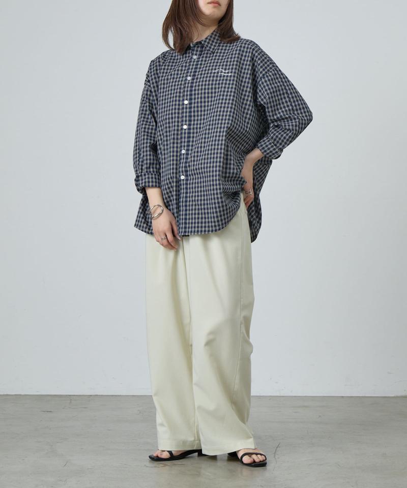 【PIKO企画】ワンポイント刺繍チェックシャツ