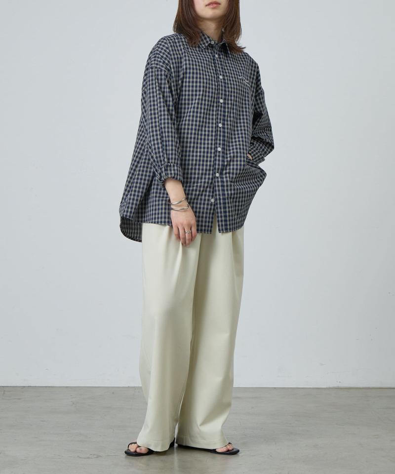 【PIKO企画】ワンポイント刺繍チェックシャツ