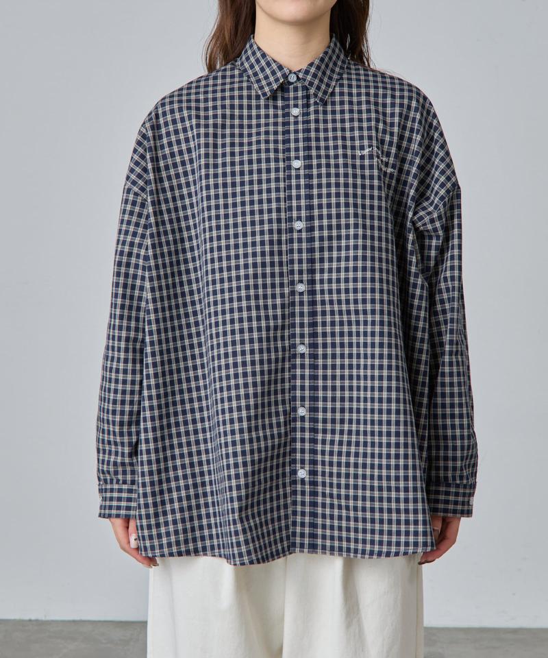 【PIKO企画】ワンポイント刺繍チェックシャツ