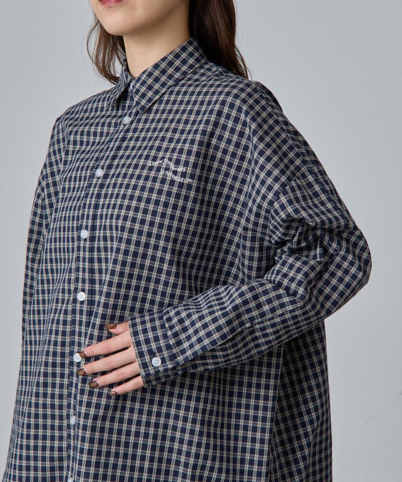 【PIKO企画】ワンポイント刺繍チェックシャツ