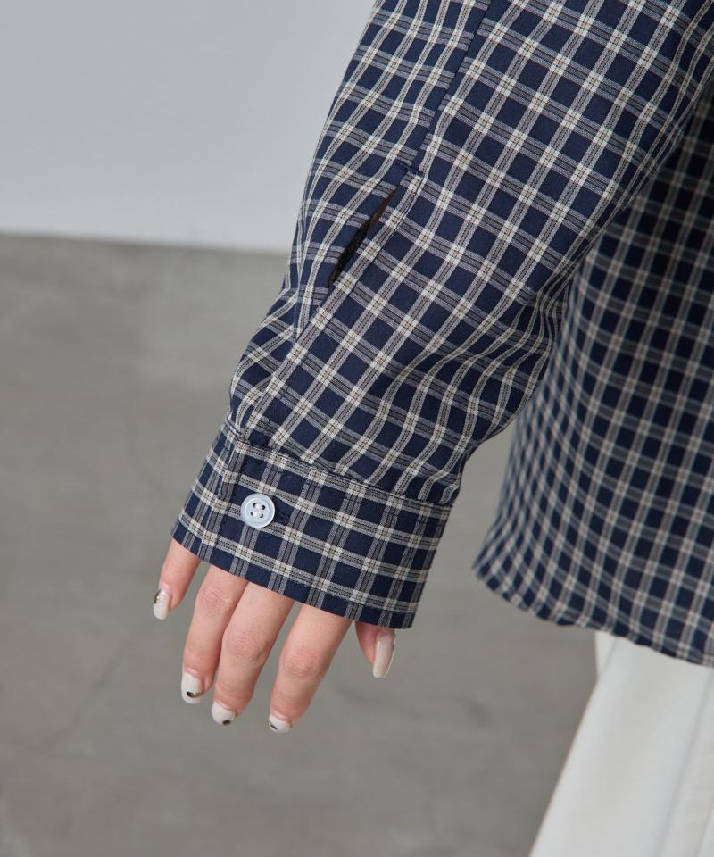 【PIKO企画】ワンポイント刺繍チェックシャツ