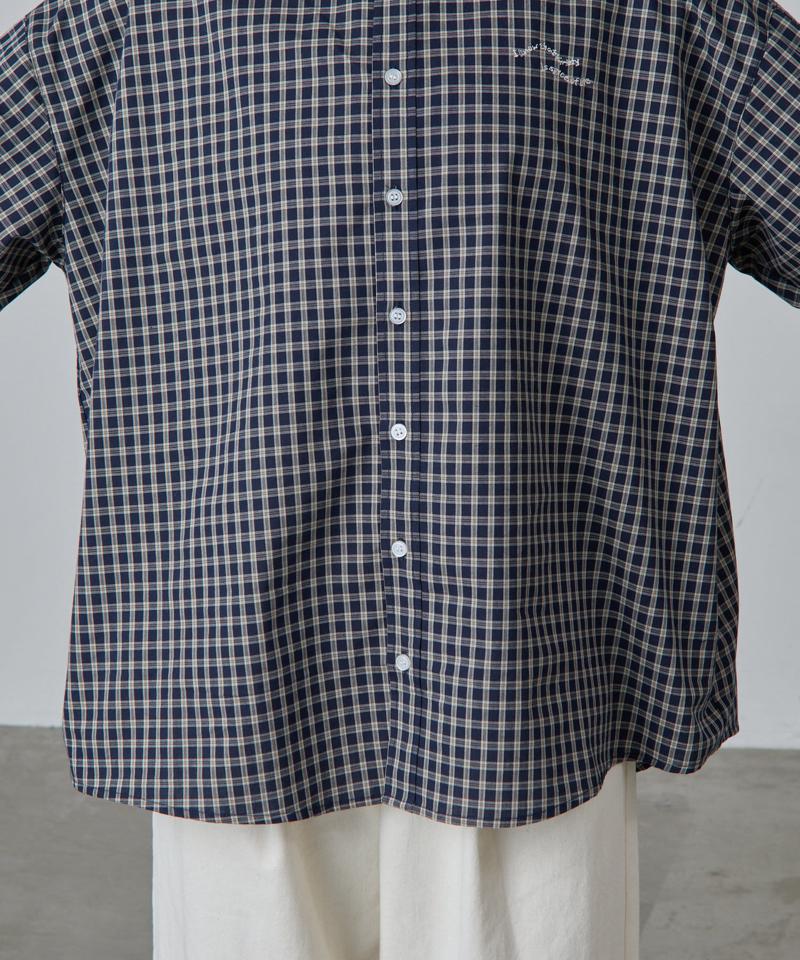 【PIKO企画】ワンポイント刺繍チェックシャツ